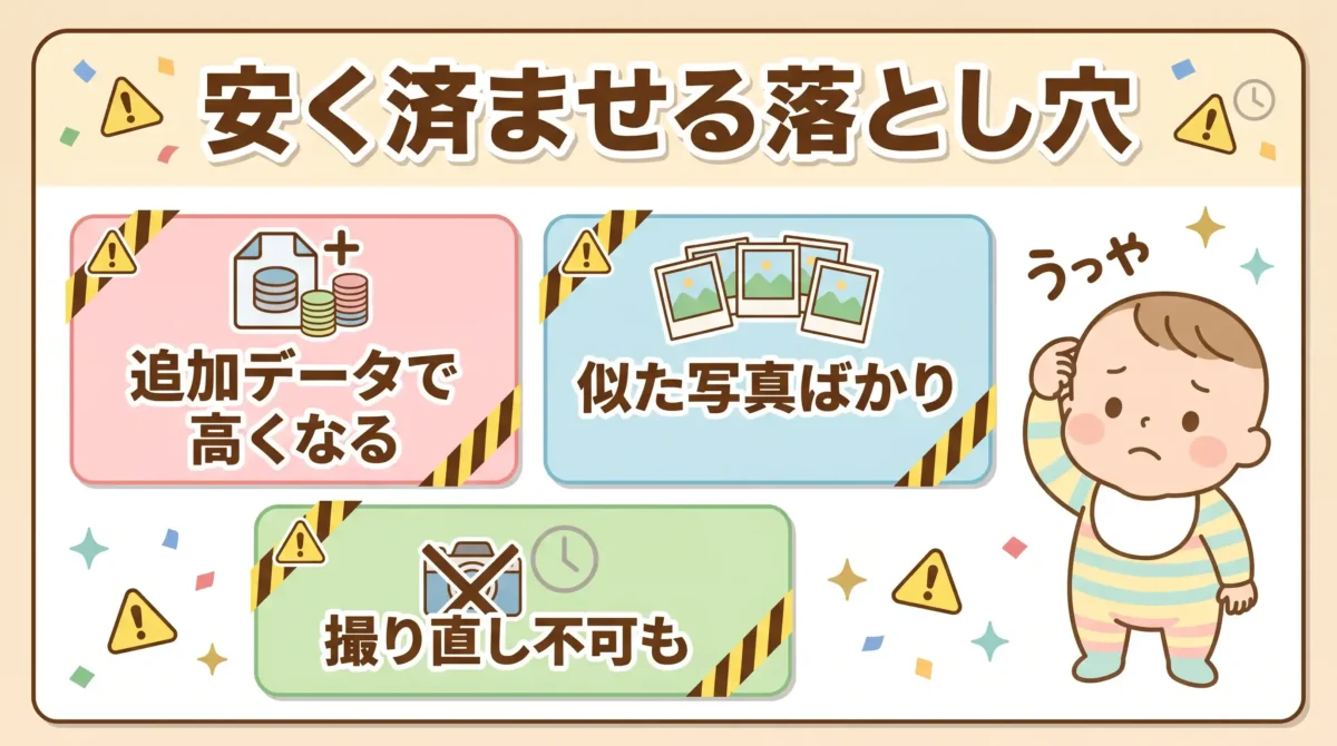 1歳バースデーフォトを安く済ませる時の3つの落とし穴