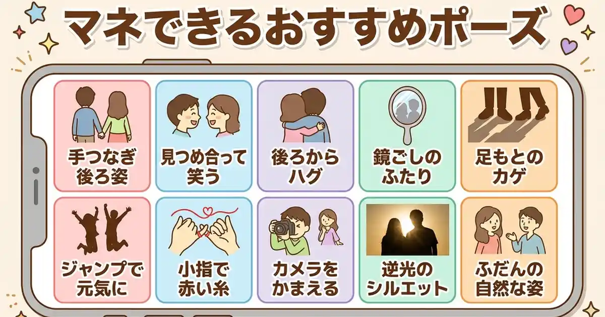 エモい写真の撮り方2人10選！スマホで真似できる定番ポーズ