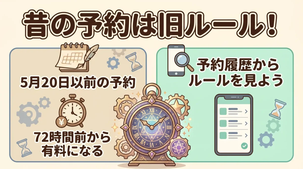 2025年5月20日以前にfotowaを予約した人は旧ルールが適用される