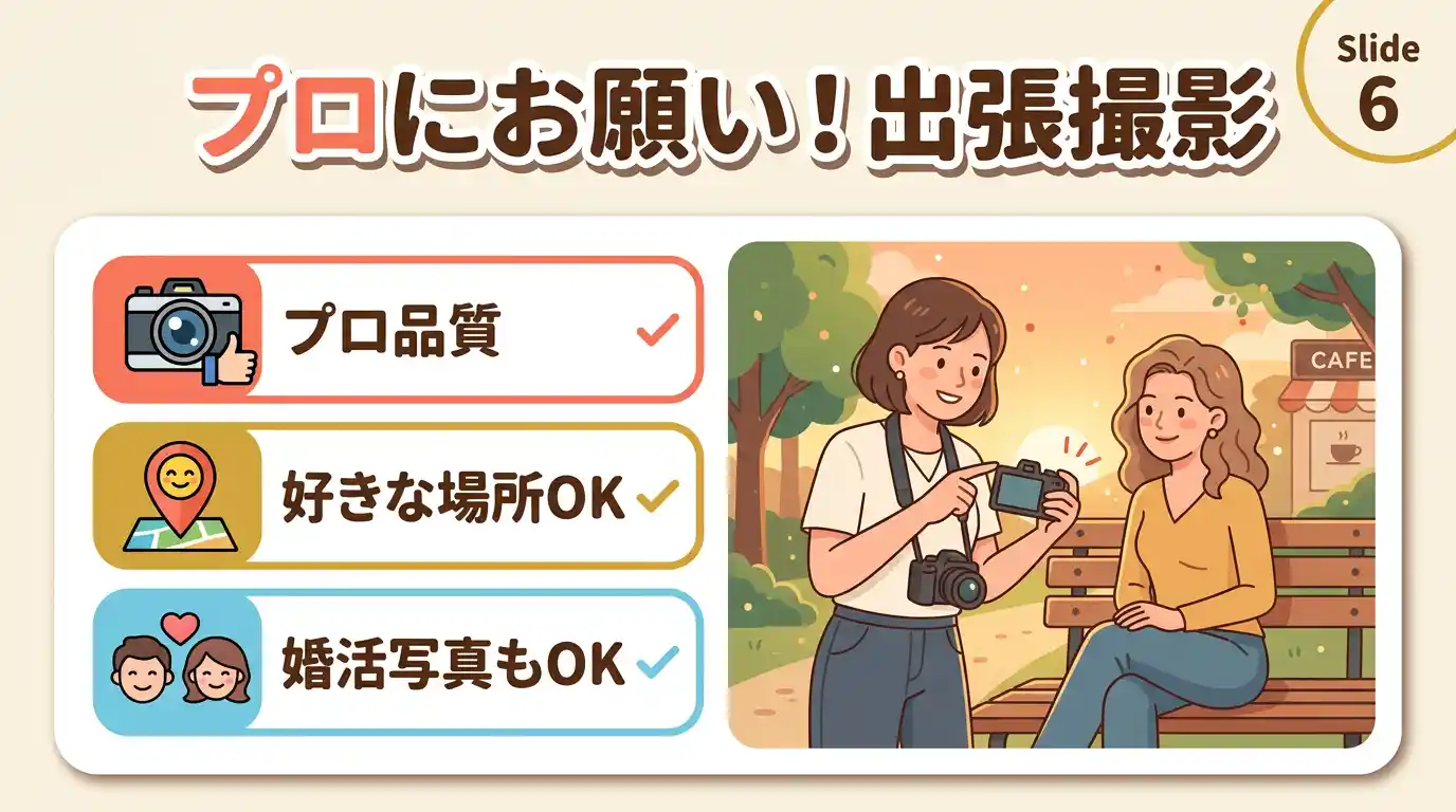 出張撮影でプロに頼めばクオリティも恥ずかしさも解決