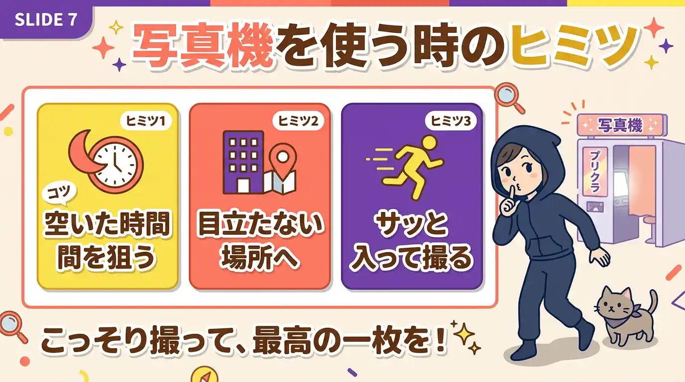 それでも証明写真機を使いたい人向けの恥ずかしさ対策