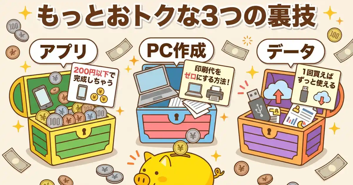 証明写真機より安く済ませる節約術3選：スマホアプリ・コンビニ・PC作成