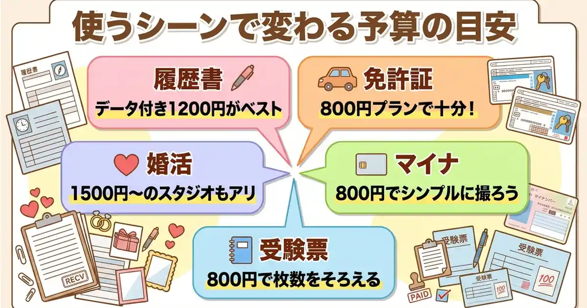 証明写真機は用途別にいくらが目安〜5シーンで変わる適正予算〜