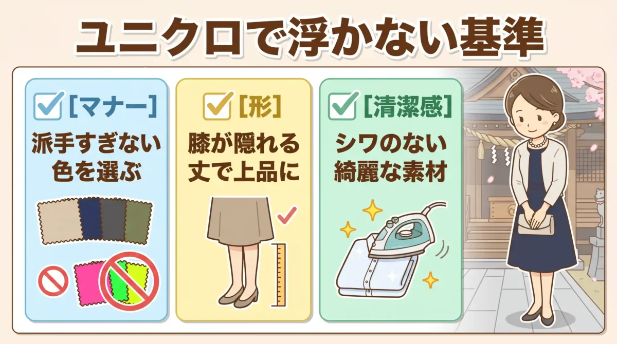 ユニクロはマナー違反？お宮参りで浮かないための判断基準