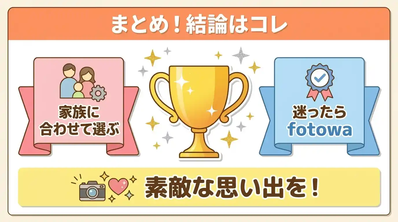 まとめ：お宮参り出張撮影は家族の条件で選び、迷ったらfotowaが答え
