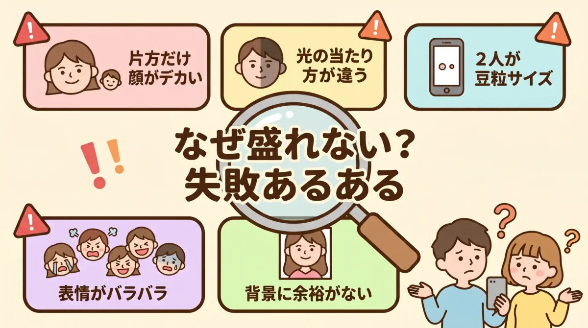 盛れない原因を診断！2人撮りでよくある失敗5パターン