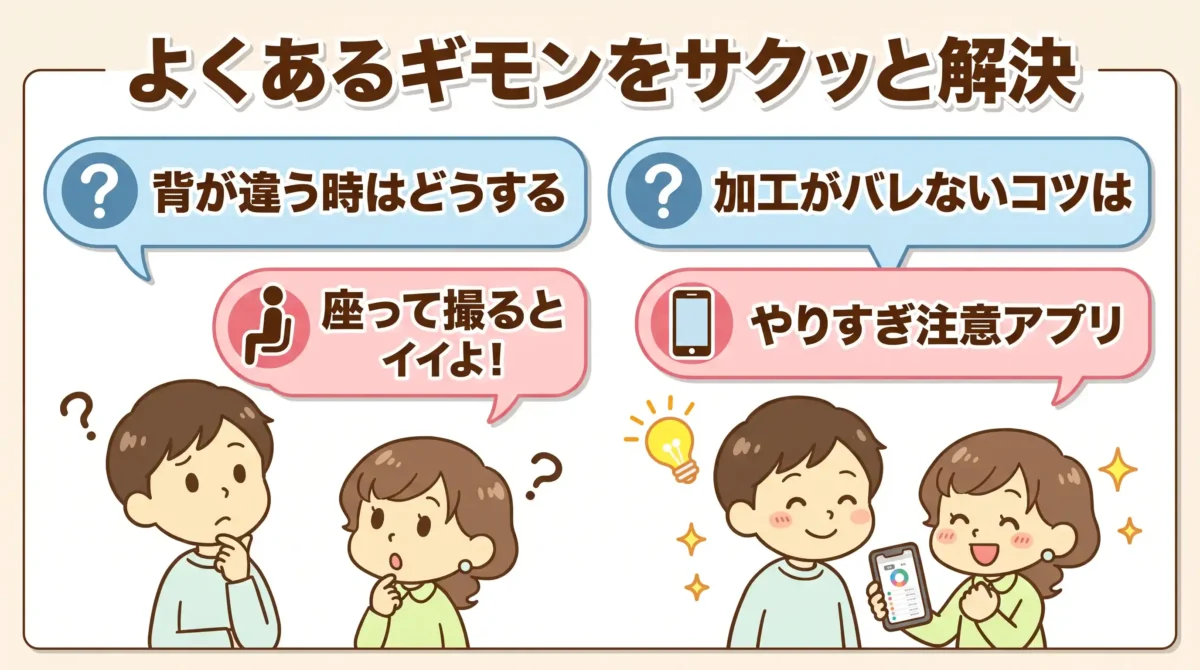 2人で盛れる撮り方のよくある質問