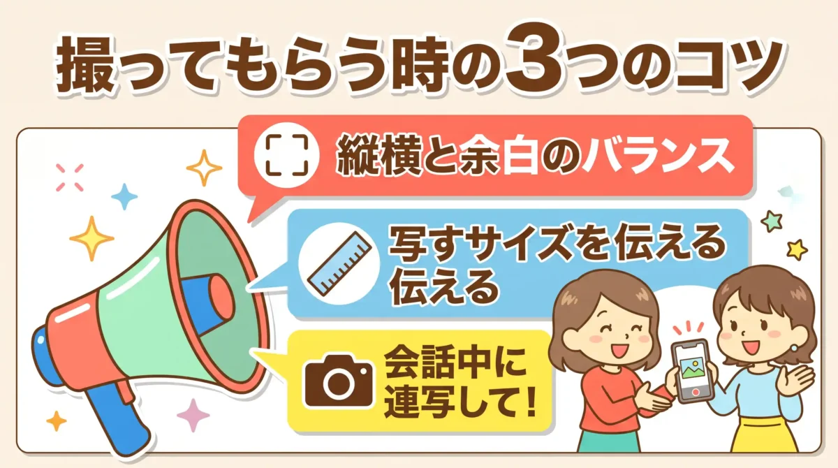 他撮りで微妙な写真にしない！友達や恋人に伝える3つの指示