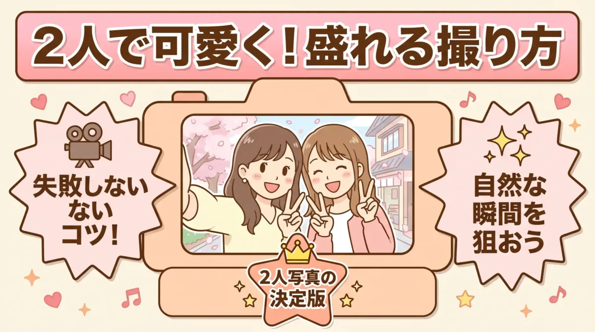 2人で盛れる撮り方9選！失敗を防ぐ3つの法則と自然に映る瞬間のコツ