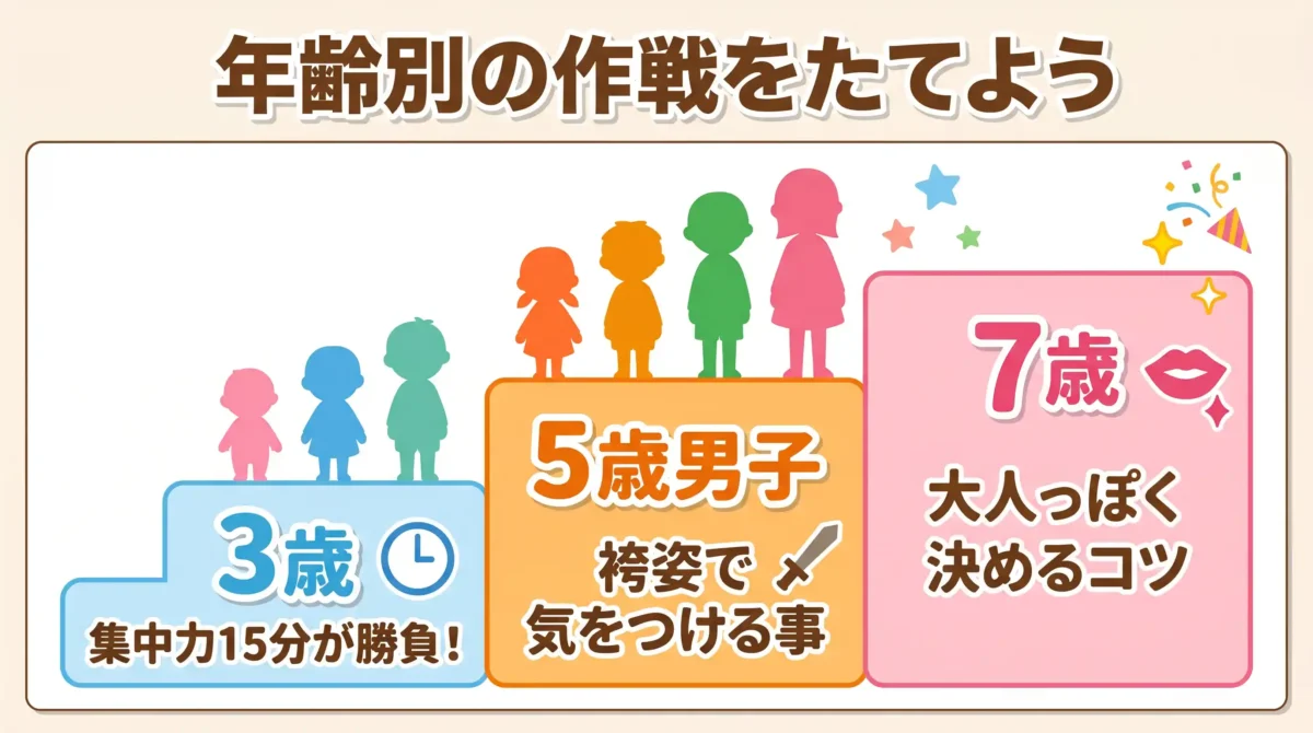 3歳と7歳で違う!年齢別の出張撮影戦略