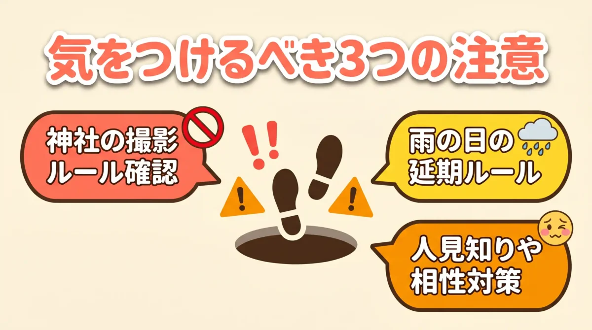 七五三の出張撮影で気をつけたい3つの落とし穴と回避策